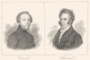 MAINE-ET-LOIRE. David; Chevreul 1835 old antique vintage print picture