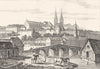 MANCHE. Saint-Lô 1835 old antique vintage print picture