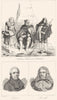MANCHE. Pécheurs du mont St. Michel; Sebrun; Tourville 1835 old antique print