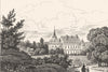HAUTE-MARNE. Chateau d'Arc-en-Barrois 1835 old antique vintage print picture