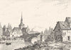 MAYENNE. Ambrières 1835 old antique vintage print picture