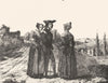 FRANCE. Costumes-Lorrains 1835 old antique vintage print picture