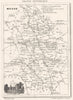 MEUSE. Département de la Meuse 1835 old antique vintage map plan chart