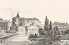 MEUSE. Verdun 1835 old antique vintage print picture