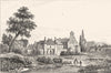 MEUSE. Ancienne Commanderie d'Harville 1835 old antique vintage print picture