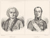 MEUSE. Chevert; Oudinot 1835 old antique vintage print picture