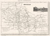 MOSELLE. Département du la Moselle 1835 old antique vintage map plan chart