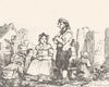 MOSELLE. Costumes de la Moselle 1835 old antique vintage print picture