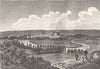 MOSELLE. Metz 1835 old antique vintage print picture