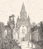 NORD. Saint-Amand 1835 old antique vintage print picture