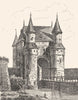 NORD. Porte de Lille à Valenciennes 1835 old antique vintage print picture