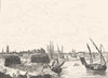 NORD. Gravelines 1835 old antique vintage print picture