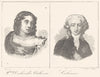 NORD. Lille. Mme. Desbordes Valmore; Calonne 1835 old antique print picture