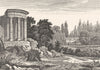 OISE. Temple Philosophie. Parc d'Ermenonville 1835 old antique print picture