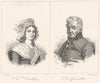 ORNE. Chte. Corday; Des Genettes 1835 old antique vintage print picture