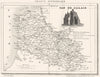 PAS-DE-CALAIS. Département du Pas-de-Calais 1835 old antique map plan chart