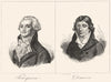 PAS-DE-CALAIS. Robespierre; Daunou 1835 old antique vintage print picture
