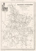HAUTES-PYRÉNÉES. Département du Hautes-Pyrénées 1835 old antique map chart