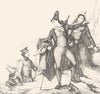 HAUTES-PYRÉNÉES. Costumes des Hautes-Pyrénées 1835 old antique print picture