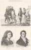 PYRÉNÉES-ORIENTALES. Costumes des; Rigaud; Arago 1835 old antique print