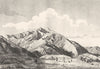 PYRÉNÉES-ORIENTALES. Mont Canigou 1835 old antique vintage print picture