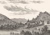HAUT-RHIN. Ferrette 1835 old antique vintage print picture