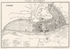 LYON. Town  city plan 1835 old antique vintage map chart