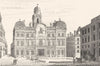 RHÔNE. Hotel de Ville de Lyon 1835 old antique vintage print picture