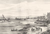 RHÔNE. Lyon 1835 old antique vintage print picture