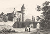 HAUTE-SAÔNE. Chatean de Frasne 1835 old antique vintage print picture