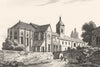 HAUTE-SAÔNE. Ancienne Abbaye de Luxeuil 1835 old antique vintage print picture