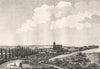 SARTHE. Le Mans 1835 old antique vintage print picture