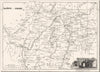 SAÔNE-ET-LOIRE. Departement de Saône-et-Loire 1835 old antique map plan chart