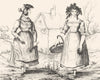 SAÔNE-ET-LOIRE. Costumes de Saône-Et-Loire 1835 old antique print picture