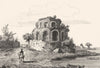 SAÔNE-ET-LOIRE. Temple de Pluton 1835 old antique vintage print picture