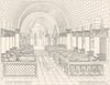 PARIS. Eglise Souterraine des S. Denis 1835 old antique vintage print picture