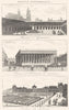 PARIS. Marché St. Germain; Bourse Tribunal Commerce; Palais Tuileries 1835