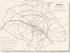 PARIS. Plan showing growth and size over time 1835 old antique map chart