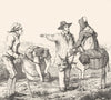 SEINE-ET-OISE. Costumes de Seine-et-Oise 1835 old antique print picture