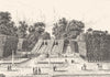 HAUTS-DE-SEINE. Parc de St. Cloud 1835 old antique vintage print picture