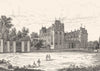 SEINE-ET-OISE. Chateau d' Ecouen 1835 old antique vintage print picture