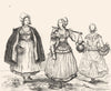 DEUX-SÈVRES. Costumes des Deux-Sèvres 1835 old antique vintage print picture