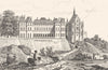 DEUX-SÈVRES. Chateau de Thouars 1835 old antique vintage print picture