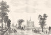 SOMME. Amiens 1835 old antique vintage print picture