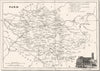 TARN. Département du Tarn 1835 old antique vintage map plan chart