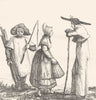 TARN. Costumes du Tarn 1835 old antique vintage print picture