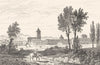TARN. Soreźe 1835 old antique vintage print picture