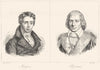 VAR. Sieyes; Barras 1835 old antique vintage print picture