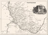 VAUCLUSE. Département du Vaucluse 1835 old antique vintage map plan chart