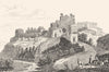VENDÉE. Chateau de la Barbe-bleue à Teffanges 1835 old antique print picture
